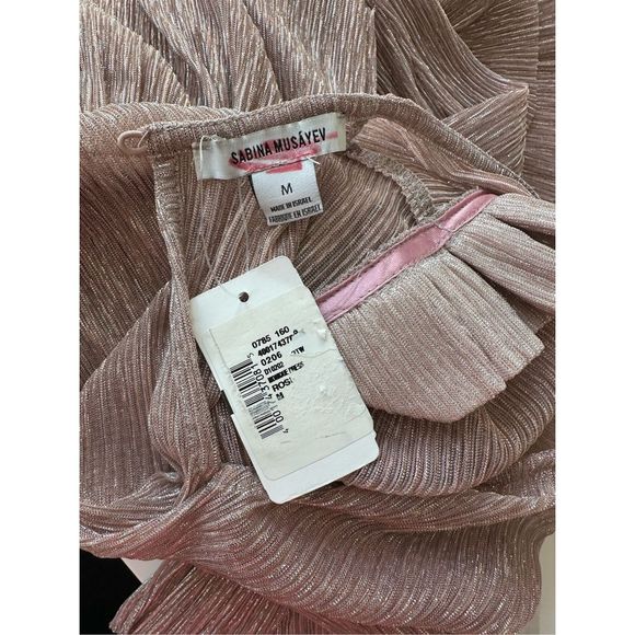 Sabina Musáyev Monique Metallic Minidress Medium $250 - Picture 8 of 8